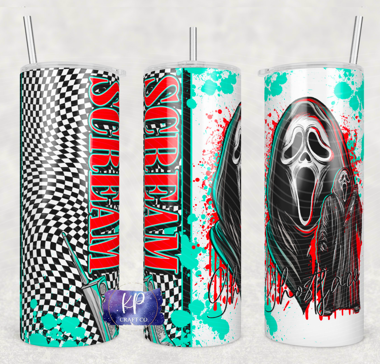20oz Ghost Sublimation Tumbler