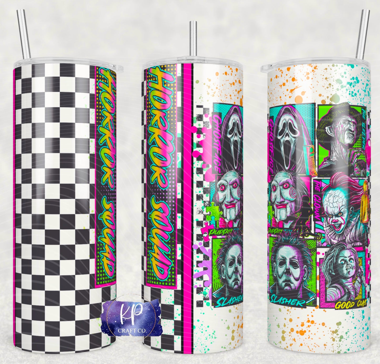 20oz Horror Squad Sublimation Tumbler