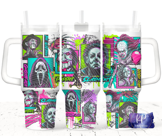 40oz Horror Squad Sublimation Tumbler