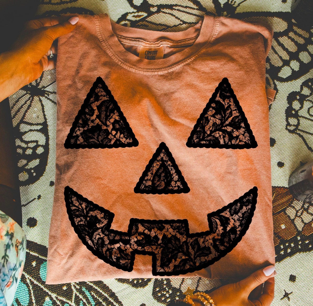 Lace Pumpkin Face