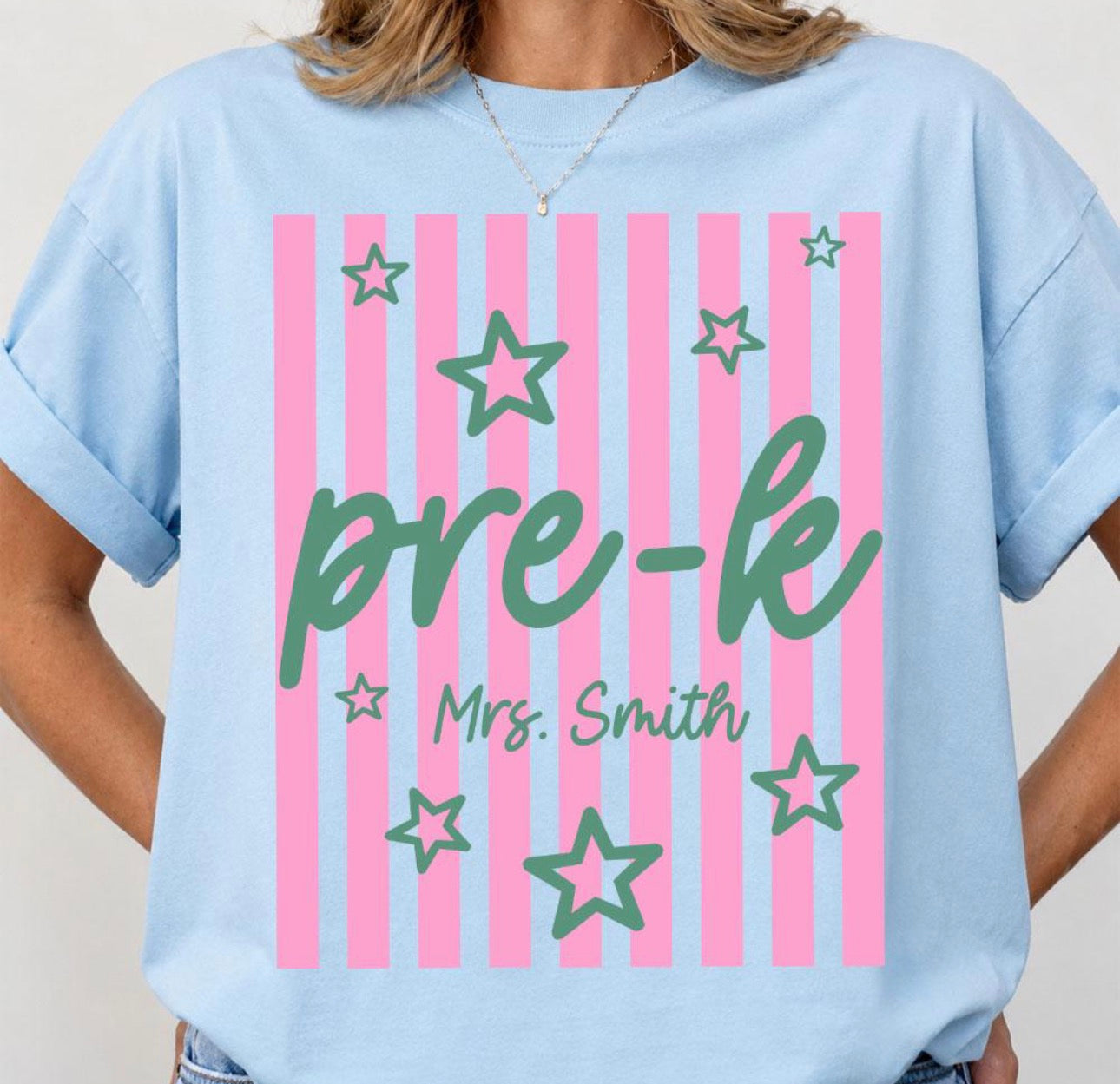 Pre-K Custom Teacher Name Shirt