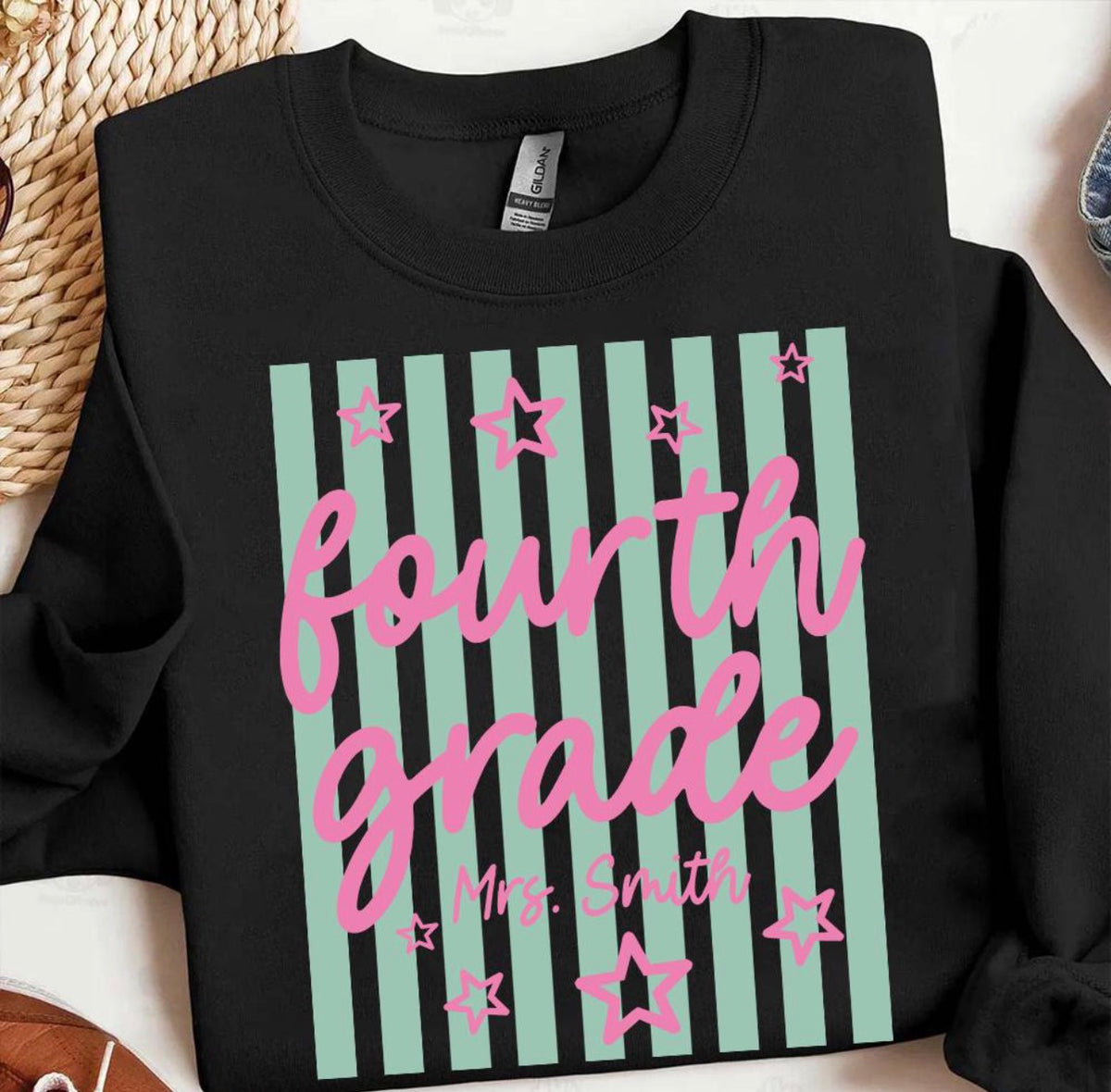 4th Grade Custom Teacher Name Shirt