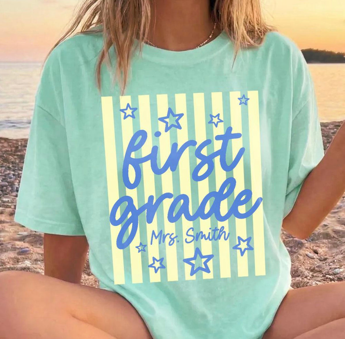 1st Grade Custom Teacher Name Shirt