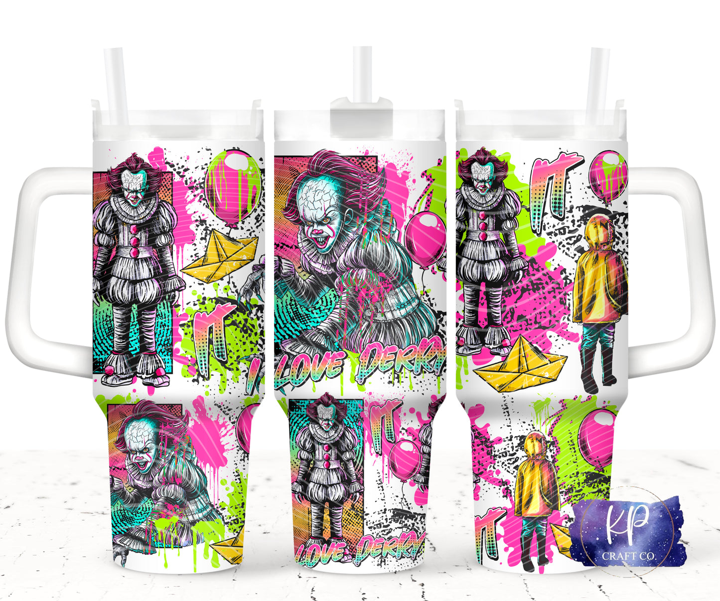 40oz Clown Sublimation Tumbler