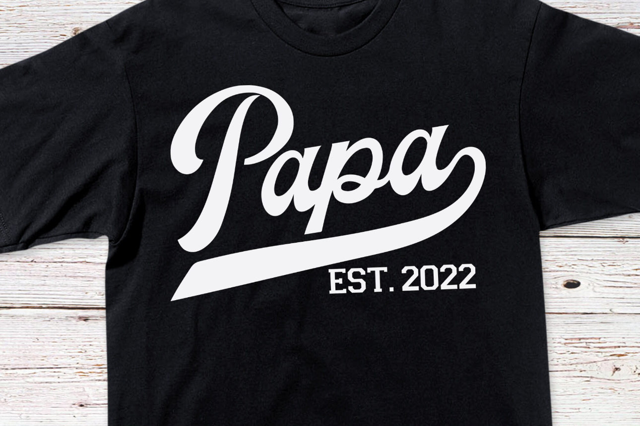 Custom Papa Est. Shirt