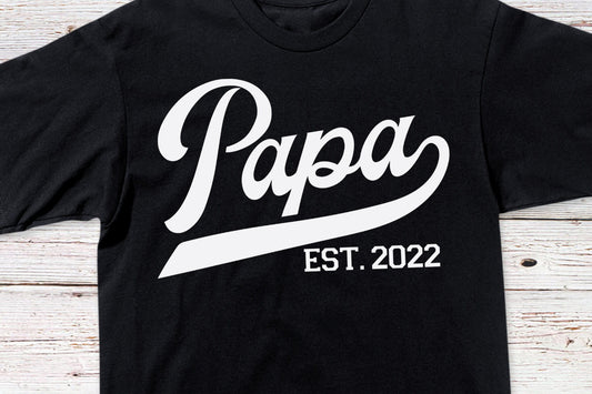 Custom Papa Est. Shirt